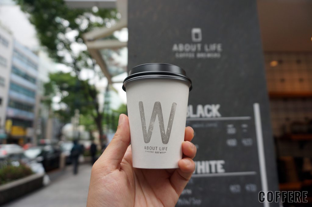 ABOUT LIFE COFFEE BREWERSのテイクアウトカップデザイン