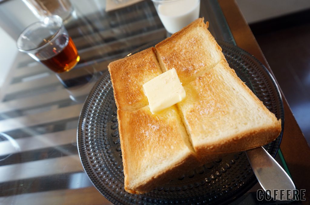 Ryumon coffee standのモーニングのトースト