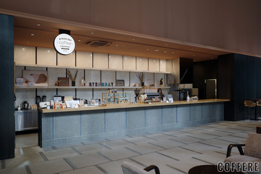 BYRON BAY COFFEE KOJIMACHIの店舗カウンター